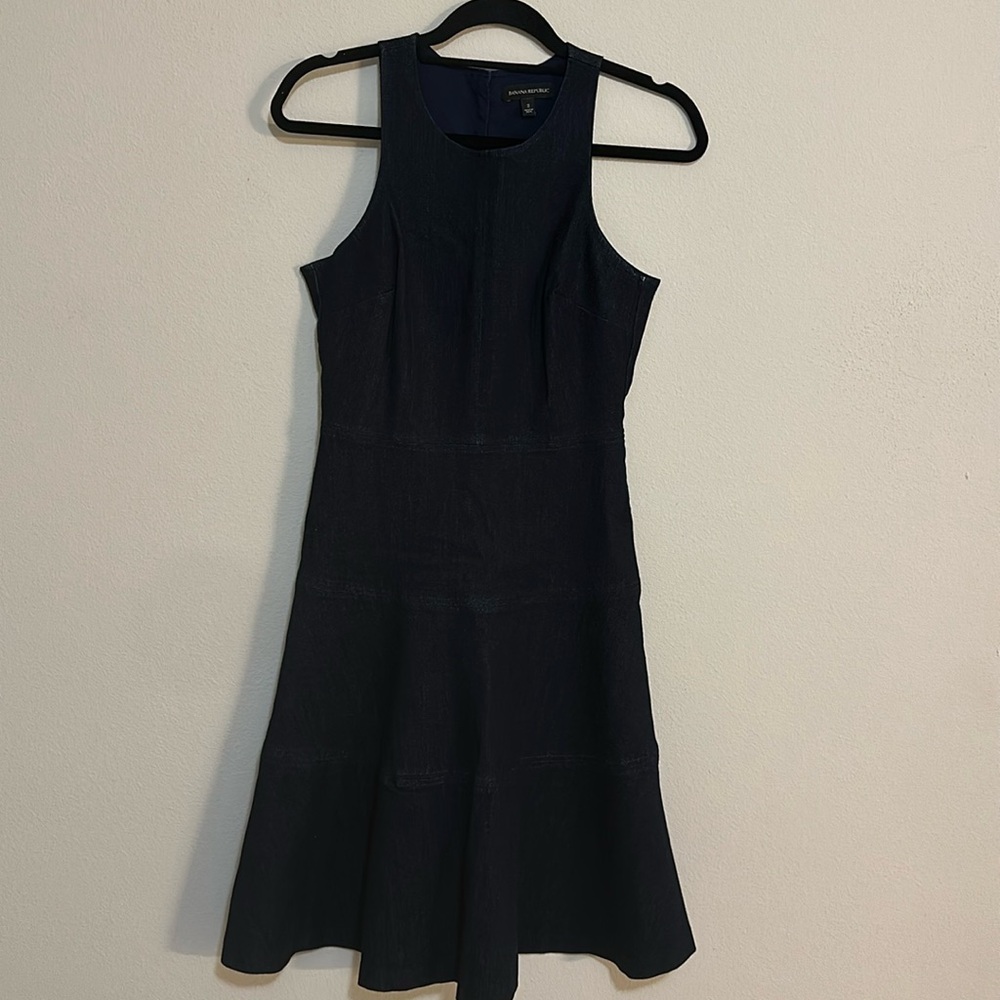 Banana Republic Denim Halter Dress